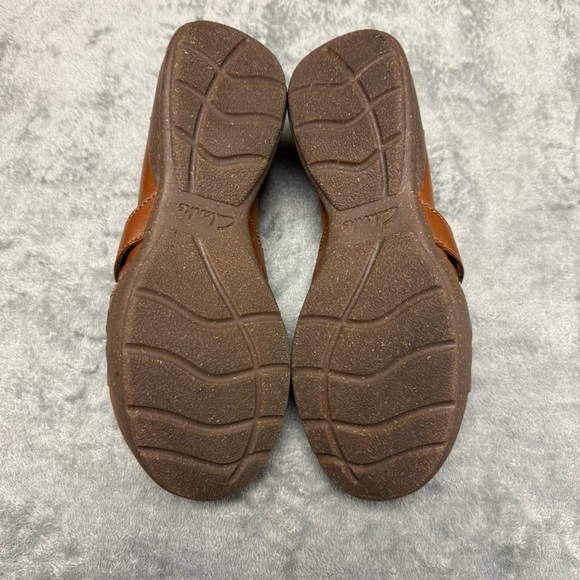 Clarks Collection Brown Roseville Step Mary Jane Flat - Size 7 - Picture 11 of 14